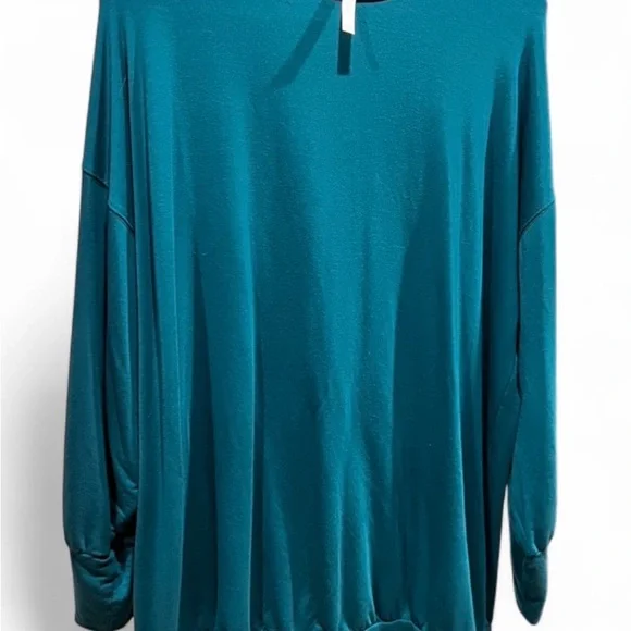 Fabletics Teal Women’s Jody Mock Neck - Picture 2 of 6